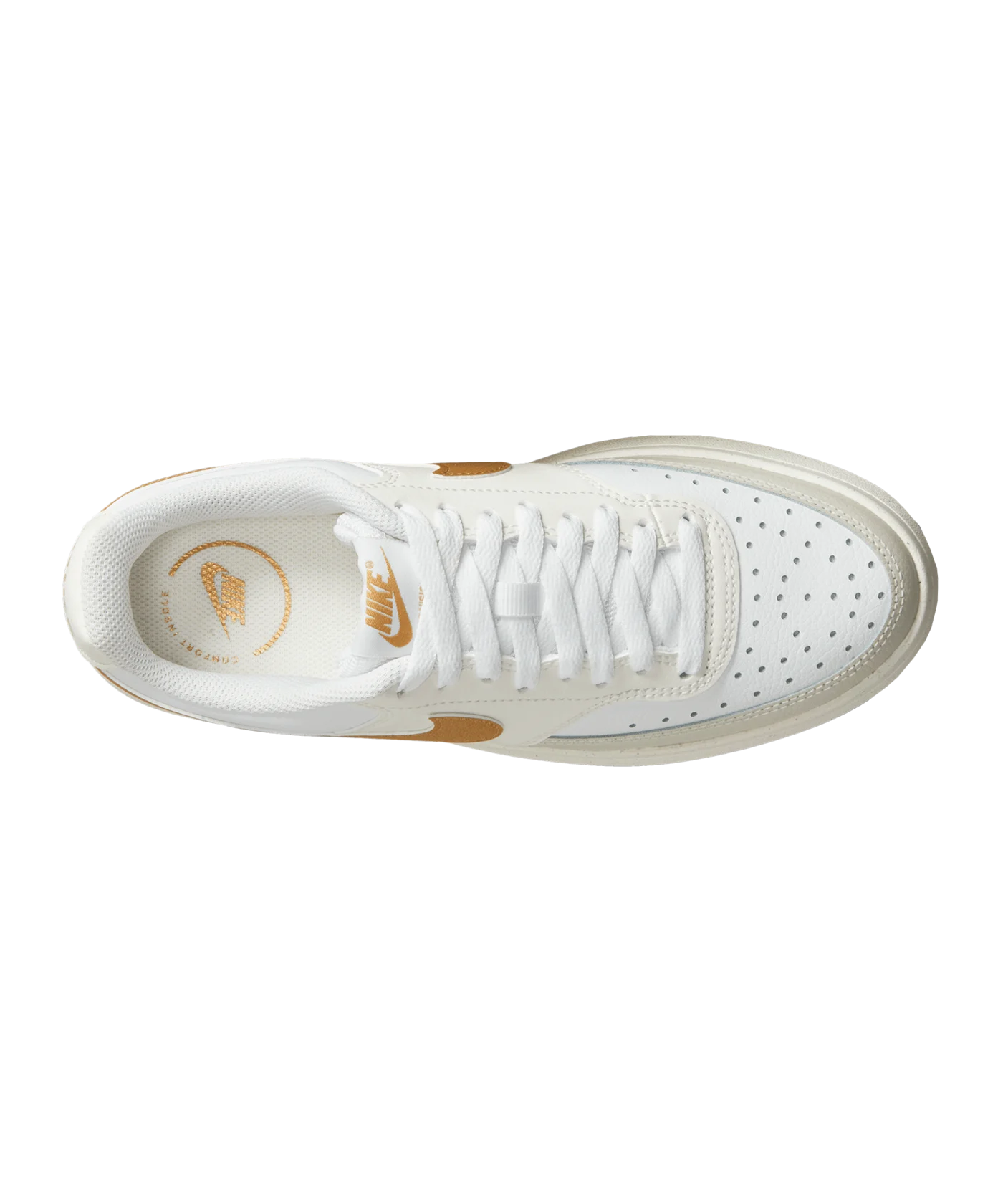 Nike Court Vision Alta Damen Weiss Gold F100
