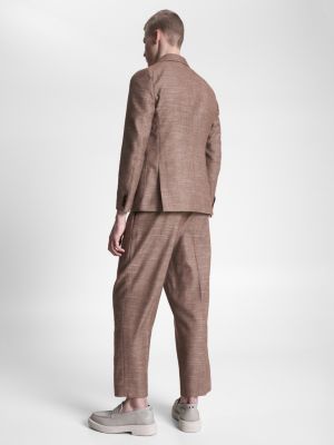 Blazer texturizado de corte justo