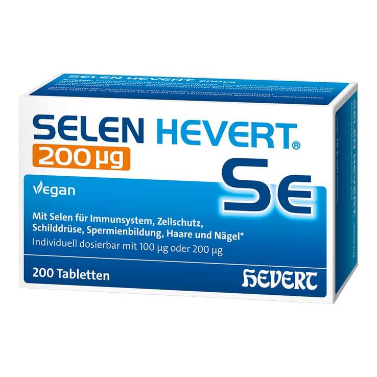 Selen Hevert 200 µg Tabletten, 200 St