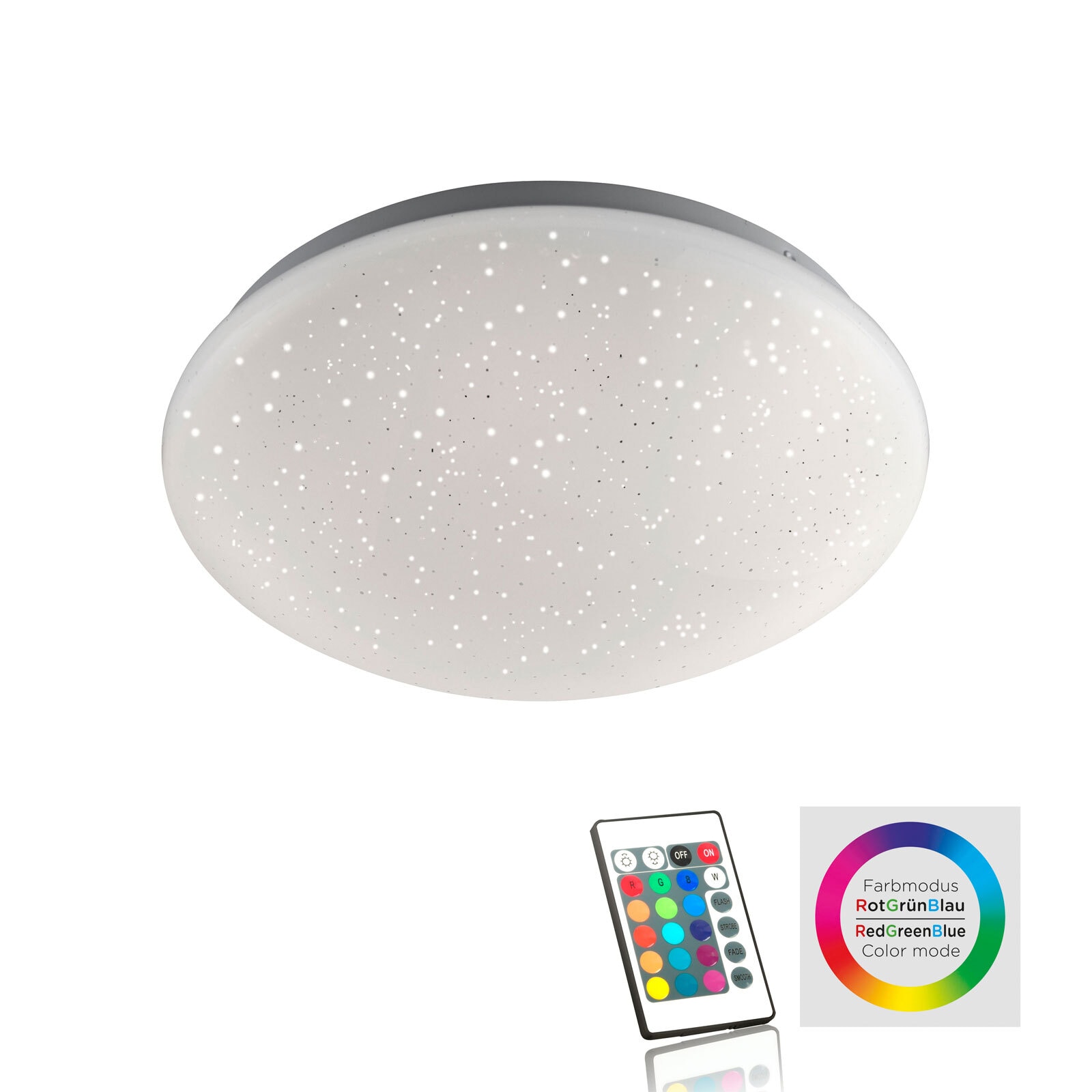 LED-Deckenleuchte Skyler 25cm weiß