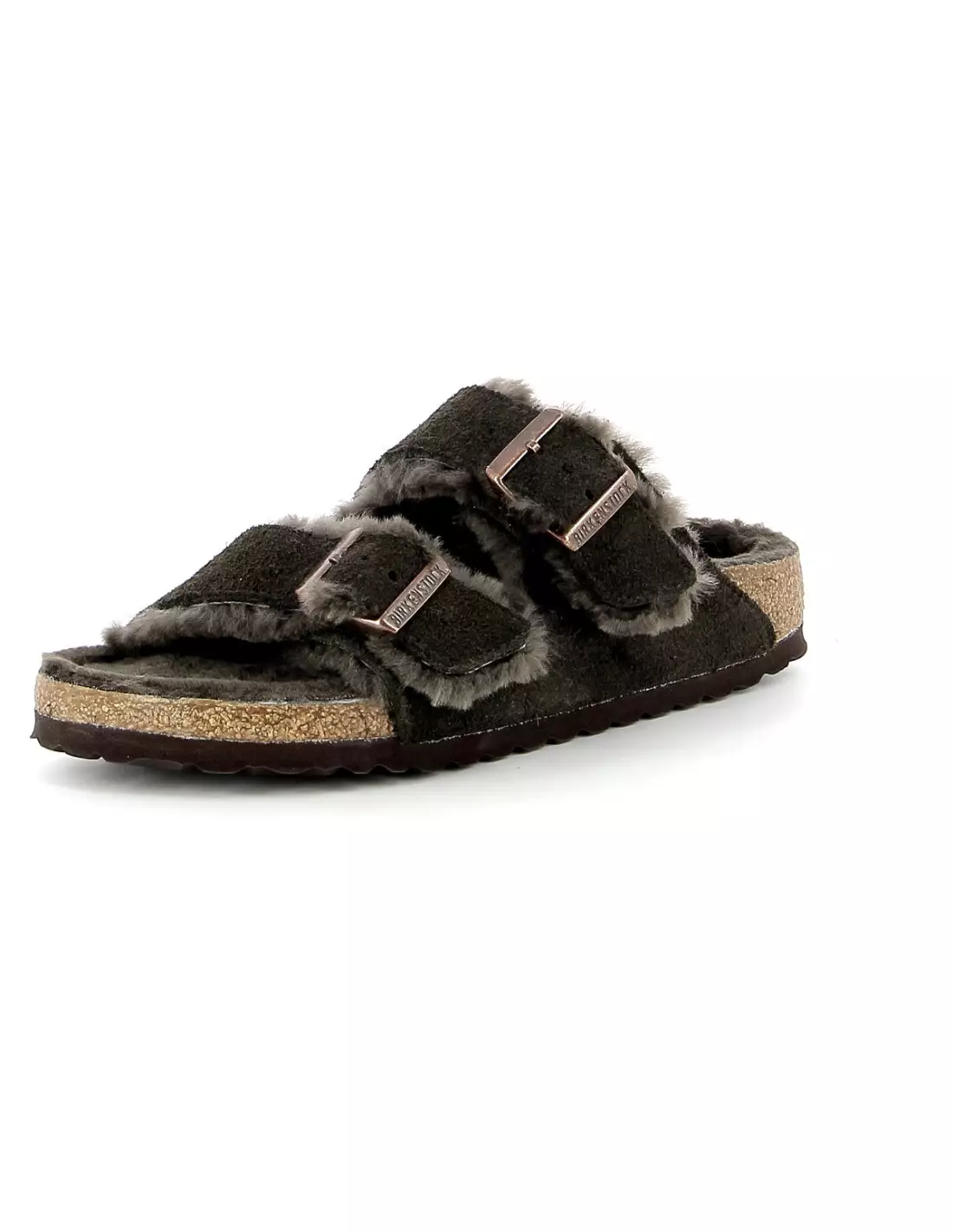 BIRKENSTOCK ARIZONA LEATHER - Mules & sabots Marronfoncé