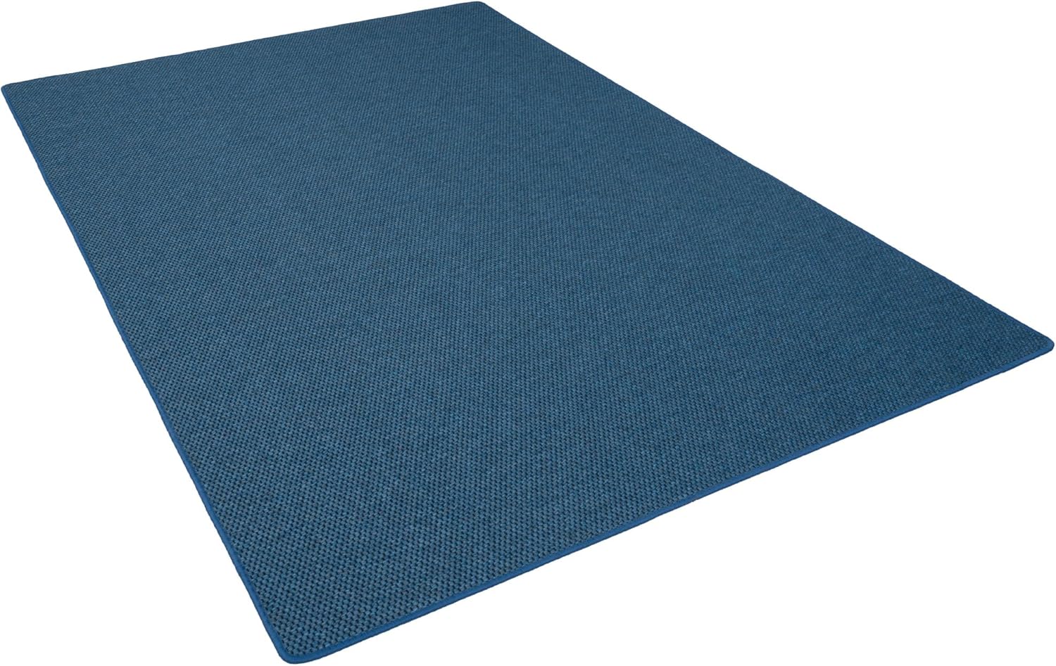 Snapstyle Hochwertiger Flachgewebe Teppich Blau aus 100% Polypropylen - Robust, Strapazierfähig und Pflegeleicht, in vielen Farben und Größen erhältlich, Ideal für Wohnzimmer, Esszimmer und Flur