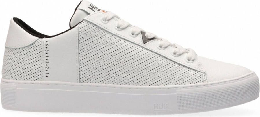 Hub Hook-m Lage sneakers Leren Sneaker Heren Wit