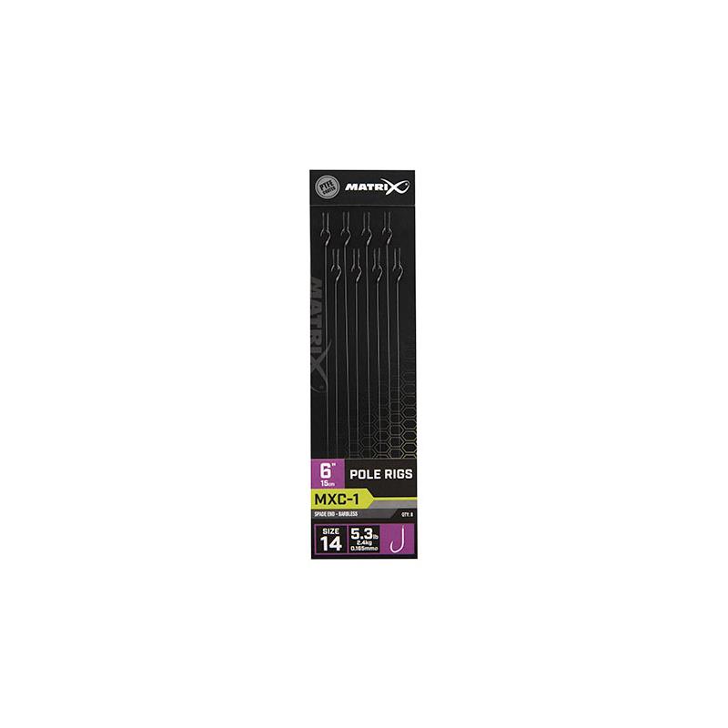 Hameçon Monté Fox Matrix Mxc-1 Pole Rigs - Par 8