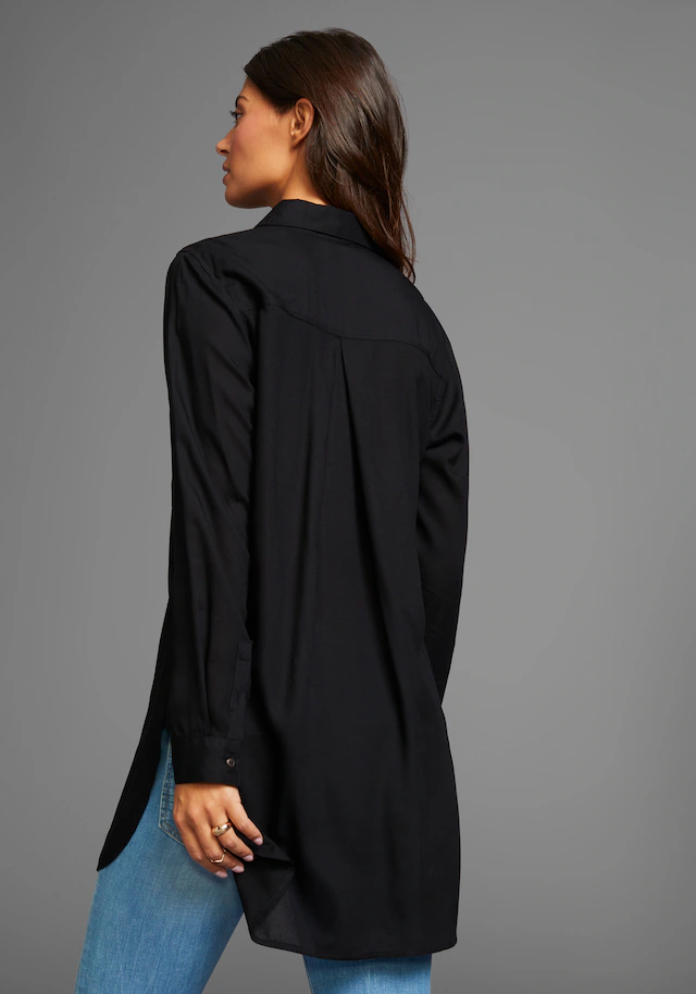 Boysen's Longbluse mit tiefen Seitenschlitzen
