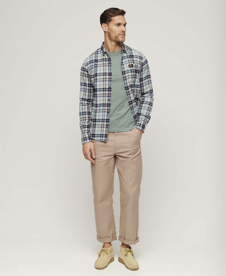 Superdry ESSENTIAL LOGO EMB TEE UB Seawater grey