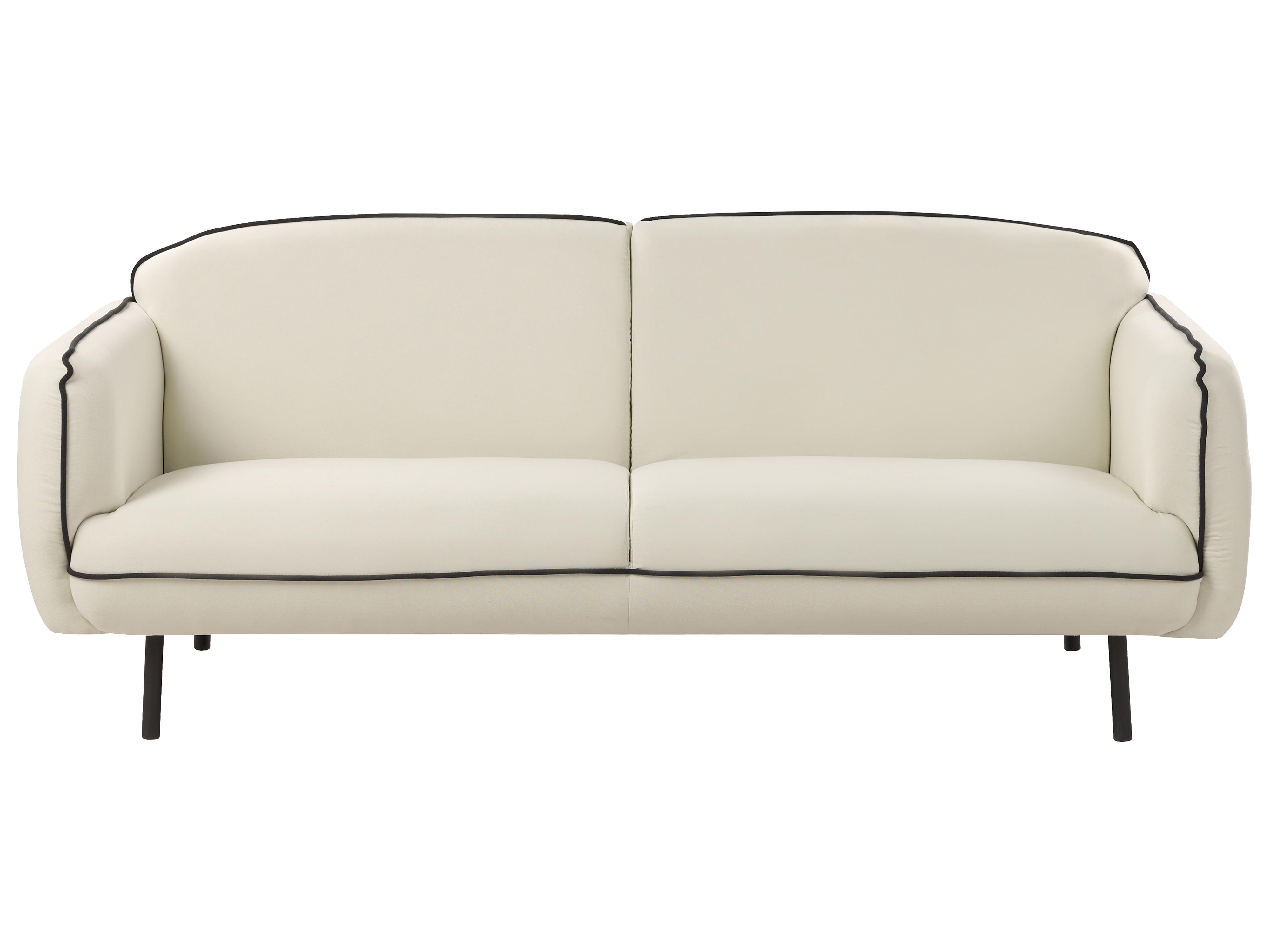 Bank 3-zits TONSBERG Stof Lichtbeige met ottomaan