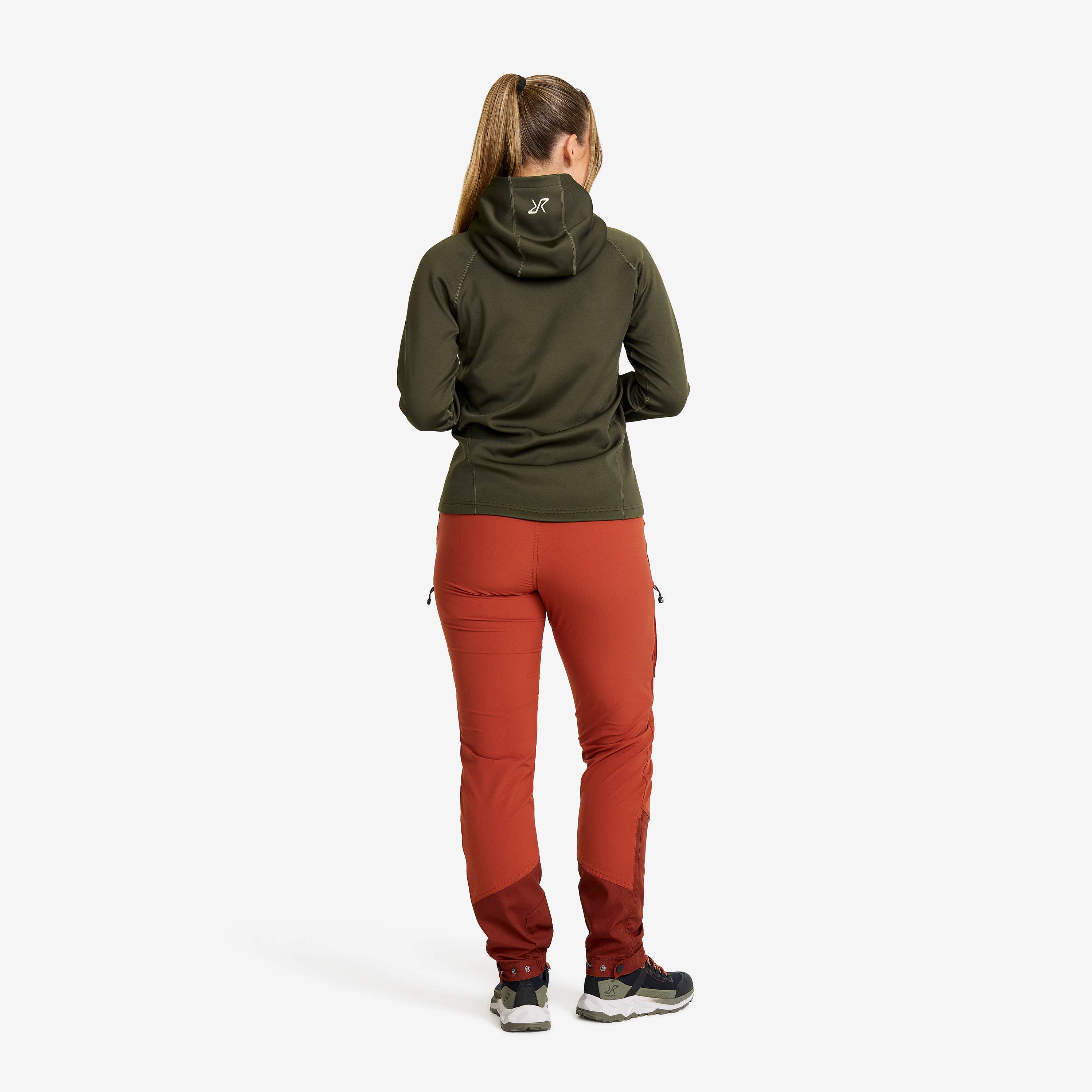 Evolution Stretch Fleece Hoodie Dame Forest Night