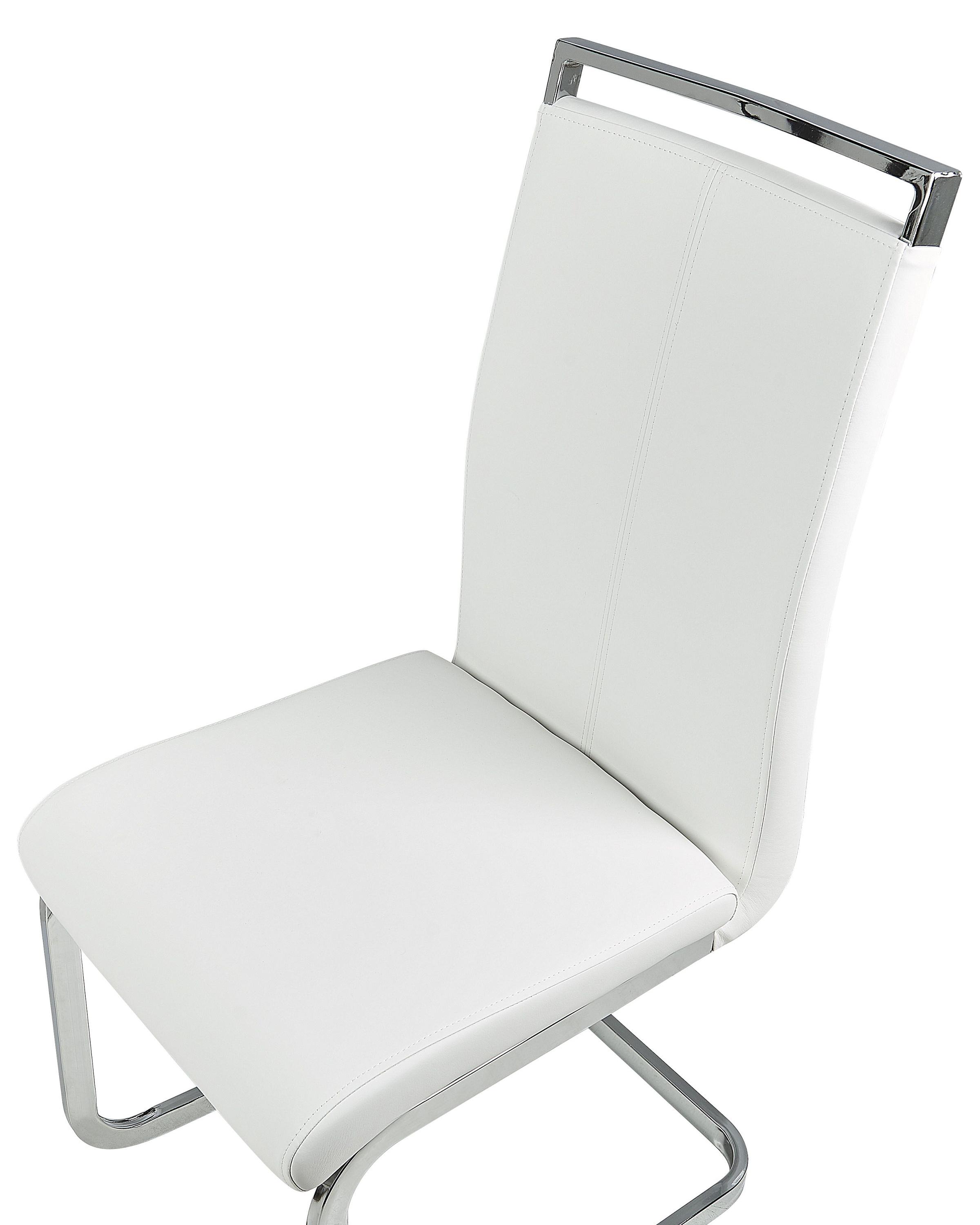 Set van 2 eetkamerstoelen GREEDIN Kunstleer Wit