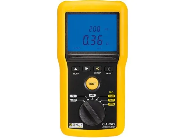 Chauvin Arnoux C.A 6522 Isolationsmåler 250 V, 500 V, 1000 V 40 GΩ