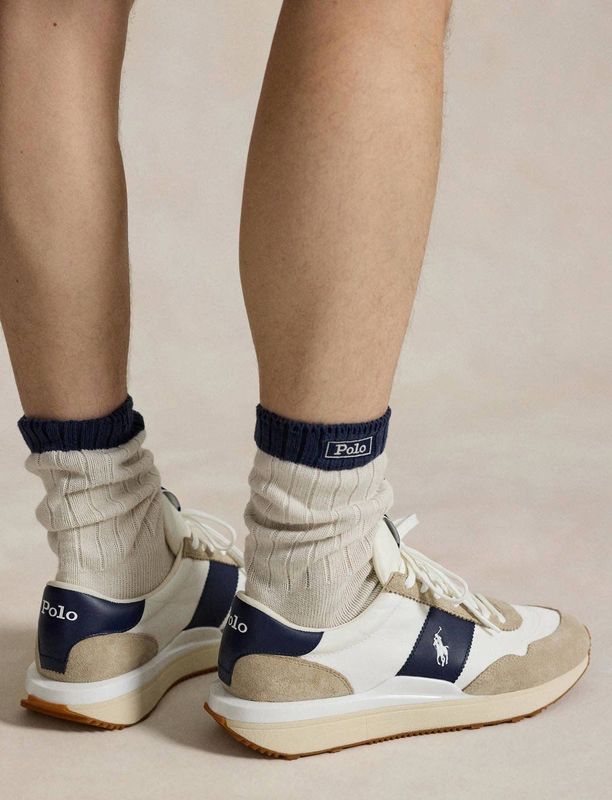 Polo Ralph Lauren - Train 89 - Sneakers - Blauw - Leer