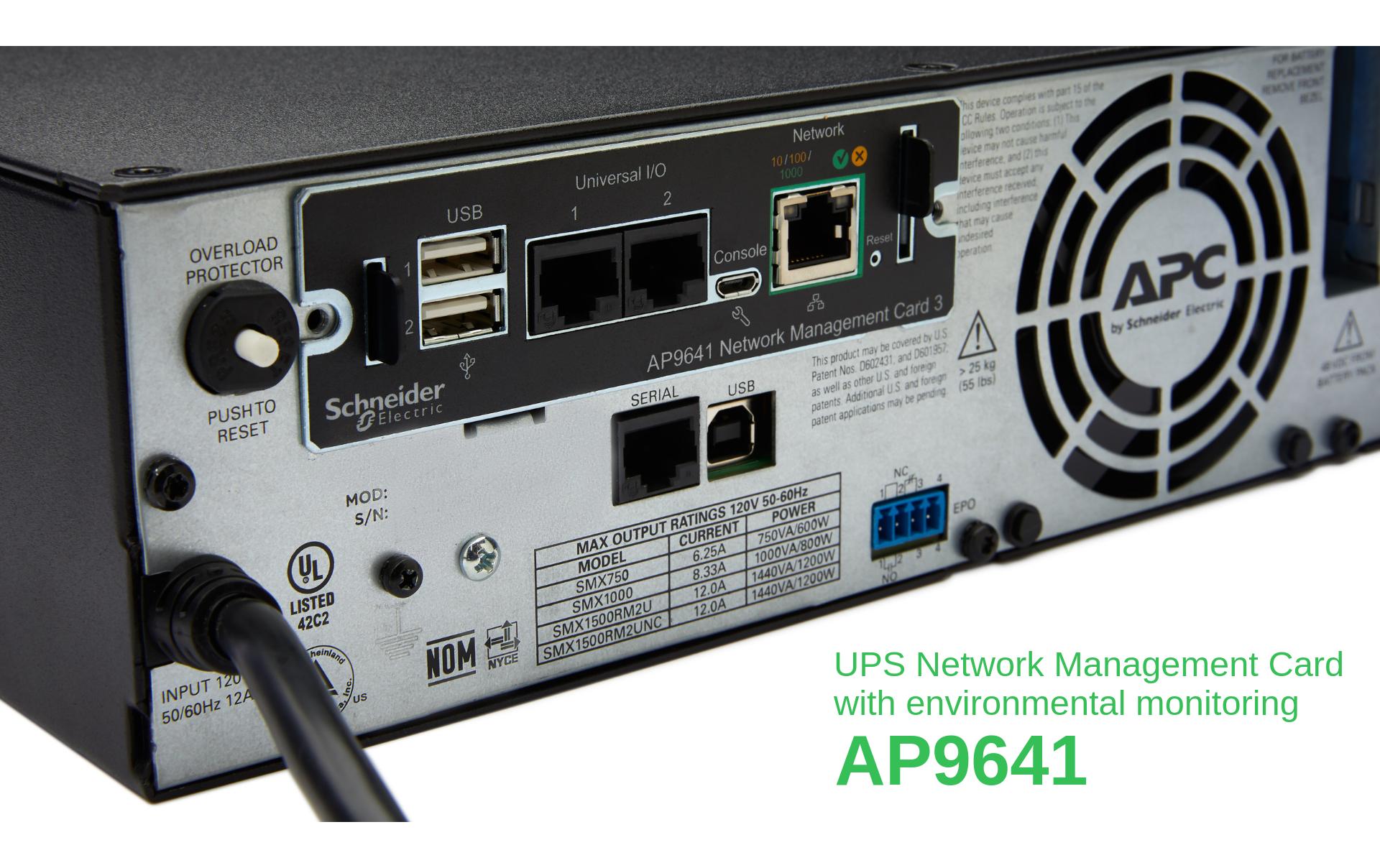 Management Card AP9641<br>UPS Network Management Card 3 mit Umweltüberwachung