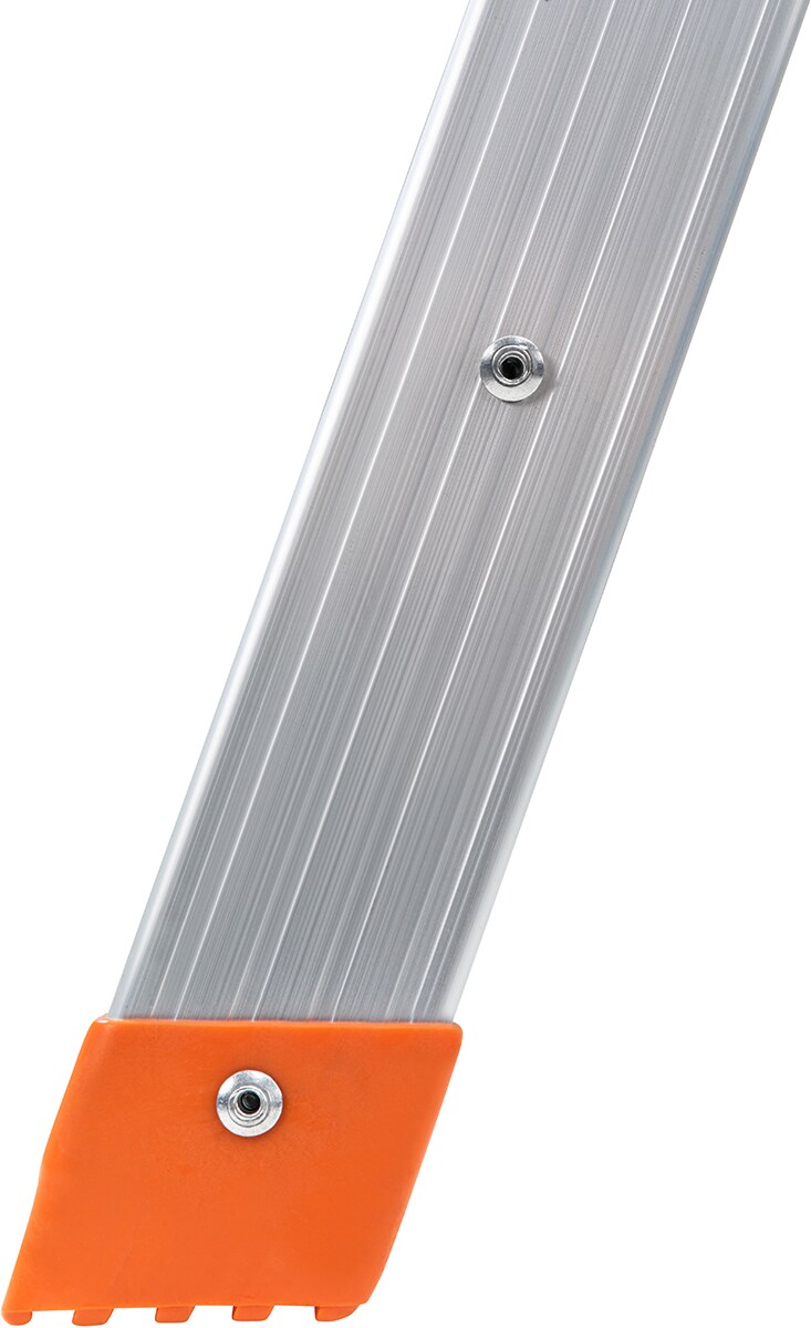 Craftfull Arbeitsplattform CF-107A, klappbar, Sicherheitsbügel, Arbeitspodest aus Aluminium, 150 kg (Silber/Orange)