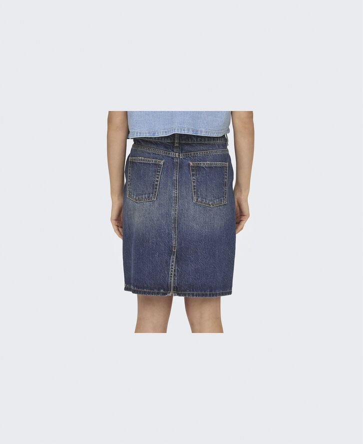 ONLY ONLJACKY HW DOUBLE WB DNM SKIRT DOT Blå