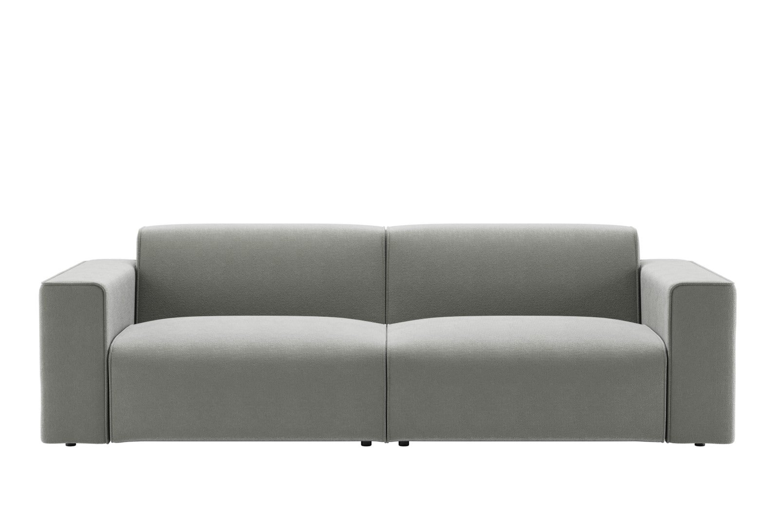Enjoy 3-seter Tekstil Mito 180 Light Grey med sorte ben