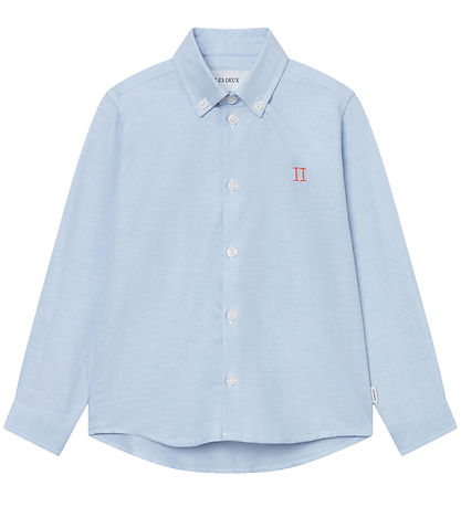 Les Deux Hemd - Konrad Kontrast Oxford - Light Blue