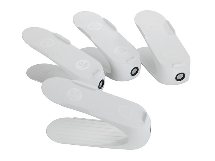 Lot de 4 rangements à chaussures Wenko blanc