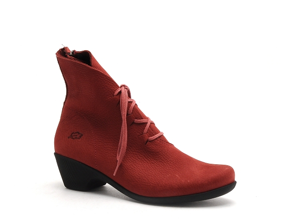 Loints boots bottine talons femme 33156 rouge