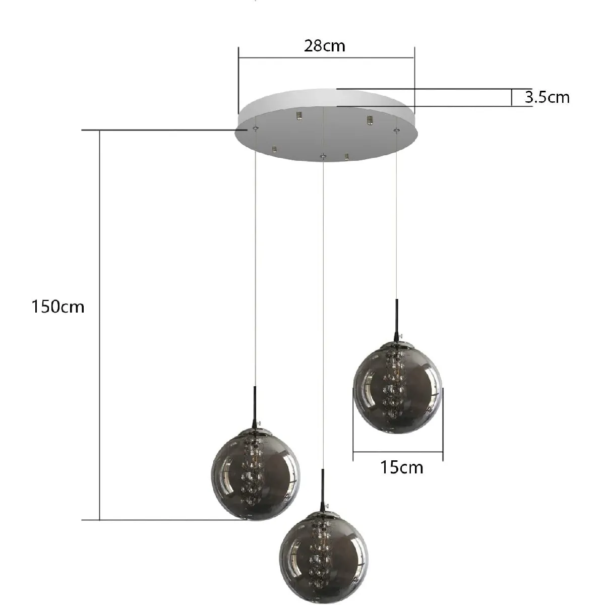 Autres Temps ZMH Lampe Pendante LED
