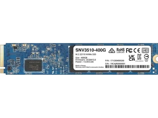 Synology SNV3510-400G - SSD - 400 GB - intern - M.2 22110 - PCIe 3.0 x4 (NVMe)