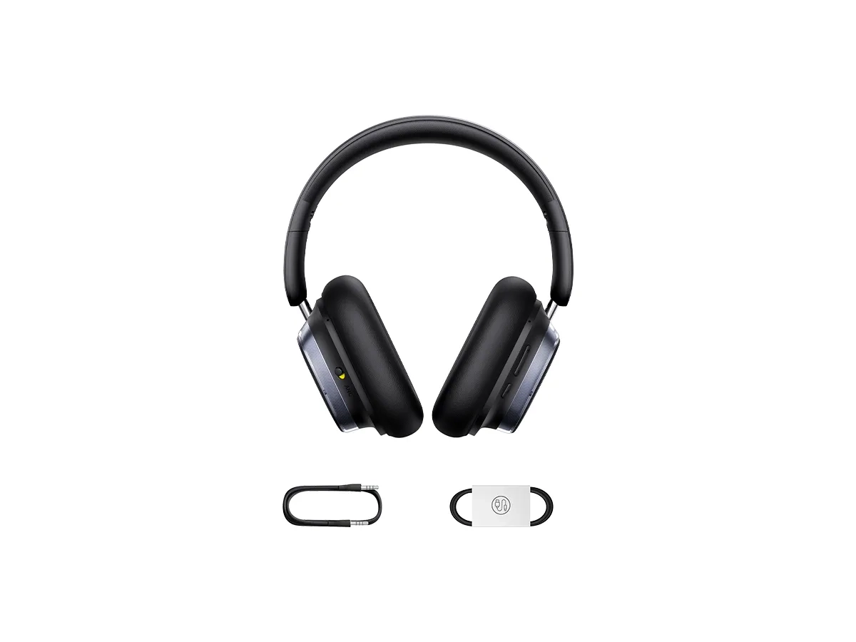 Bowie H1s Over-Ear Bluetooth 5.4 Kopfhörer Hi-Res Headset mit 3.5mm Klinke   Active Noise Cancelling (A00075301113-00) - Cluster Black
