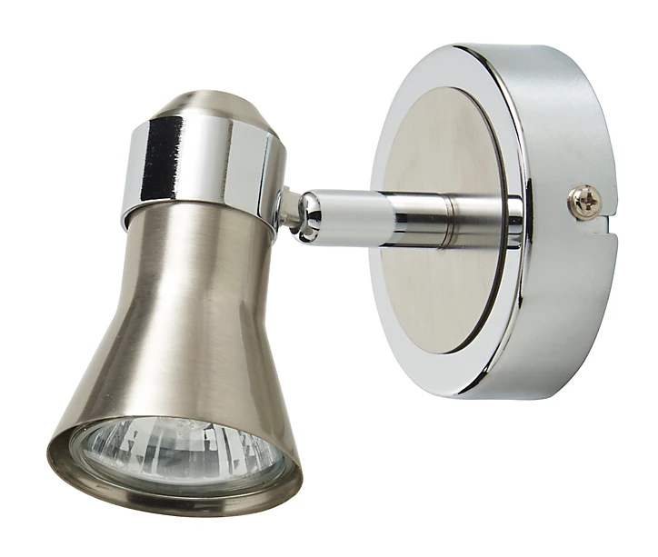 Spot patère Aphroditus métal chrome brossé GU10 50 W