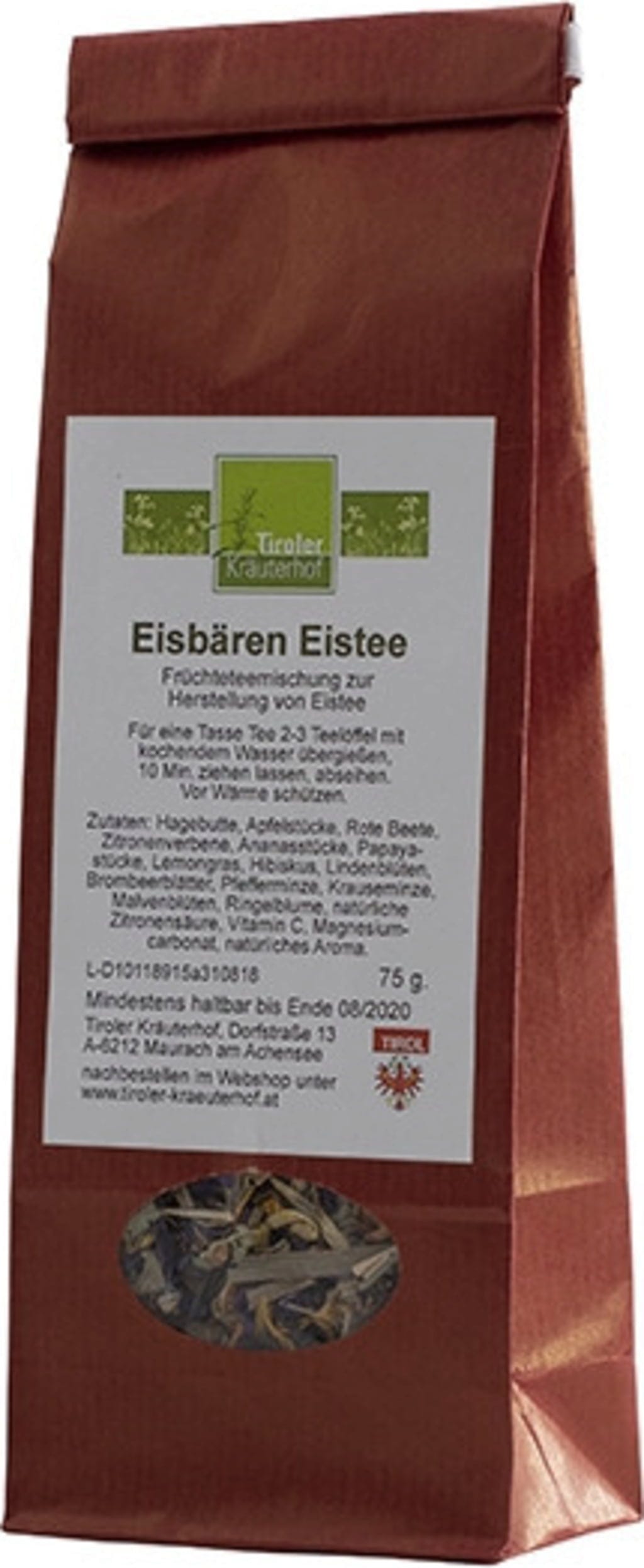 Tiroler Kräuterhof  Eisbären Tee, 75 g