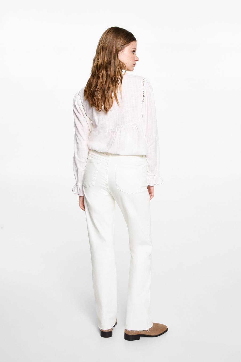 MANGO TEEN straight regular waist wit