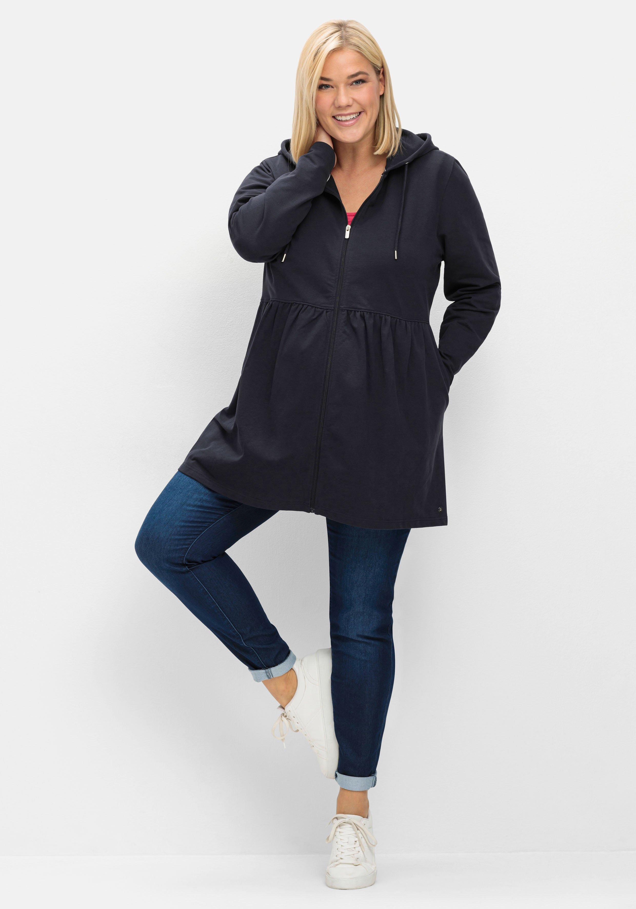 Umstands-Sweatjacke mit Kapuze