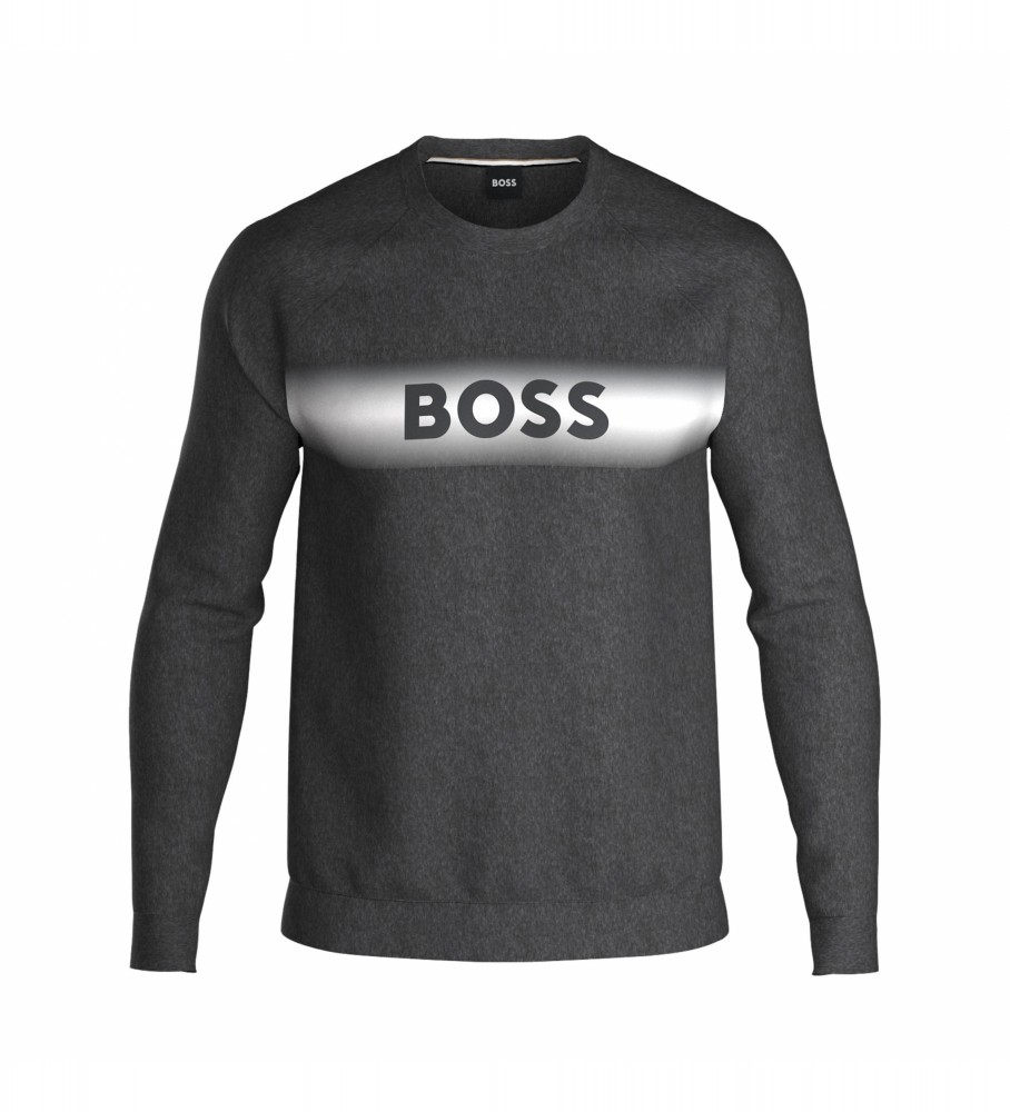 Moletom BOSS Regular Fit Cinza