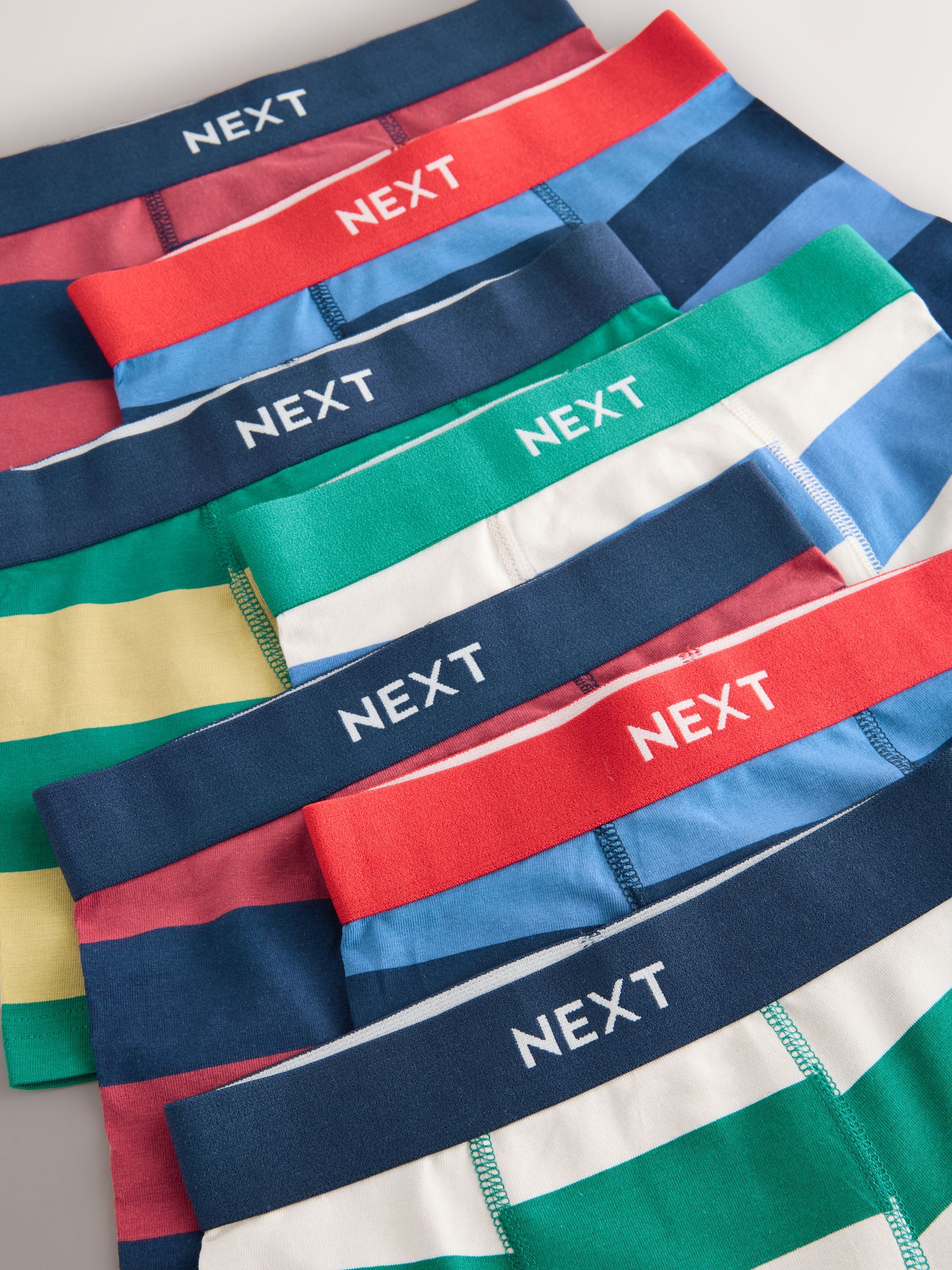 Rugbystreep - Verpakking van 7 boxershorts (1,5 - 16 jr)