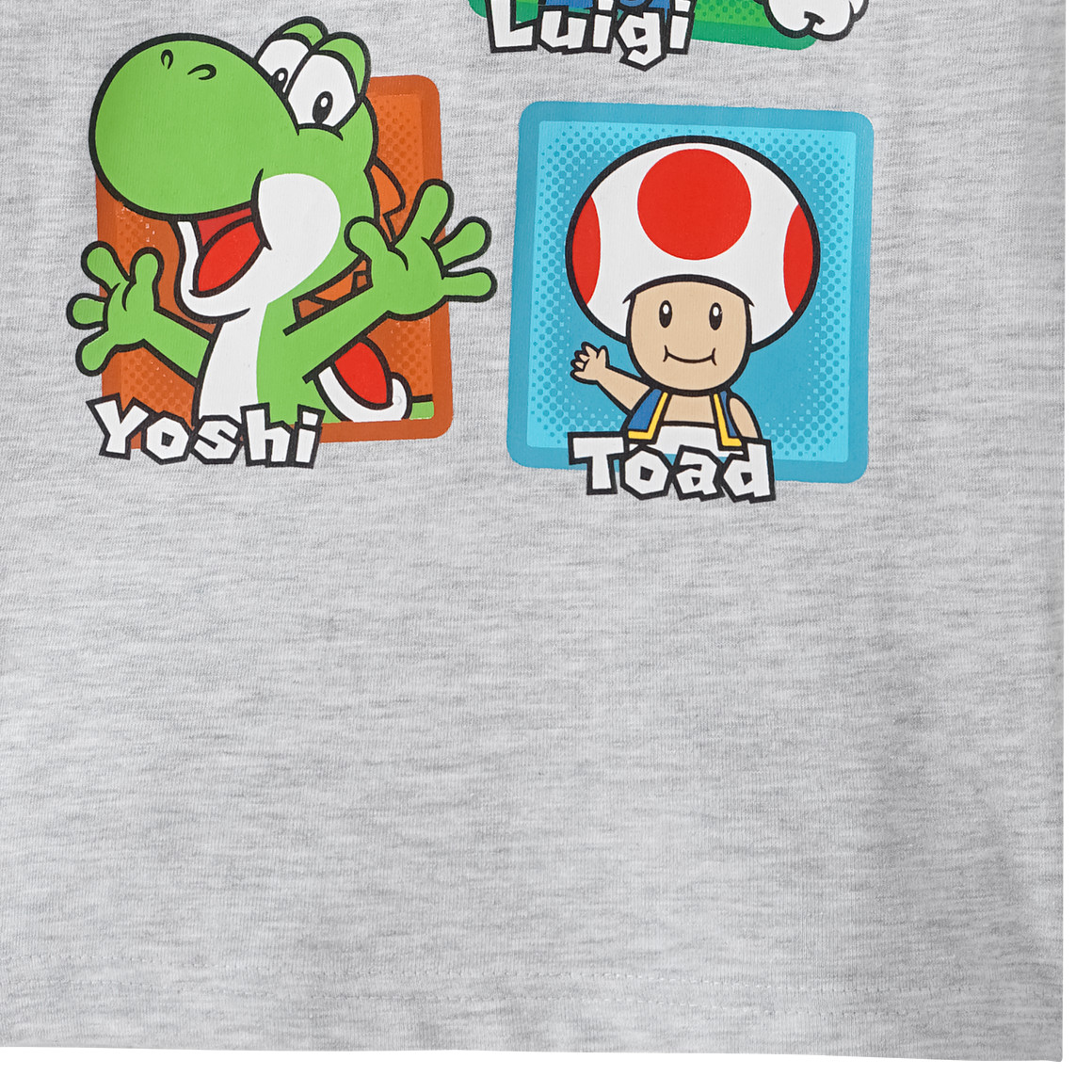 Topolino Super Mario T-Shirt mit Print hellgrau