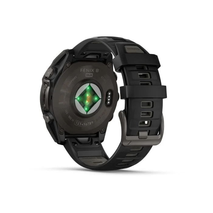 Garmin Unisex Ure fēnix® 8 - 51 mm Solar Sapphire Sort
