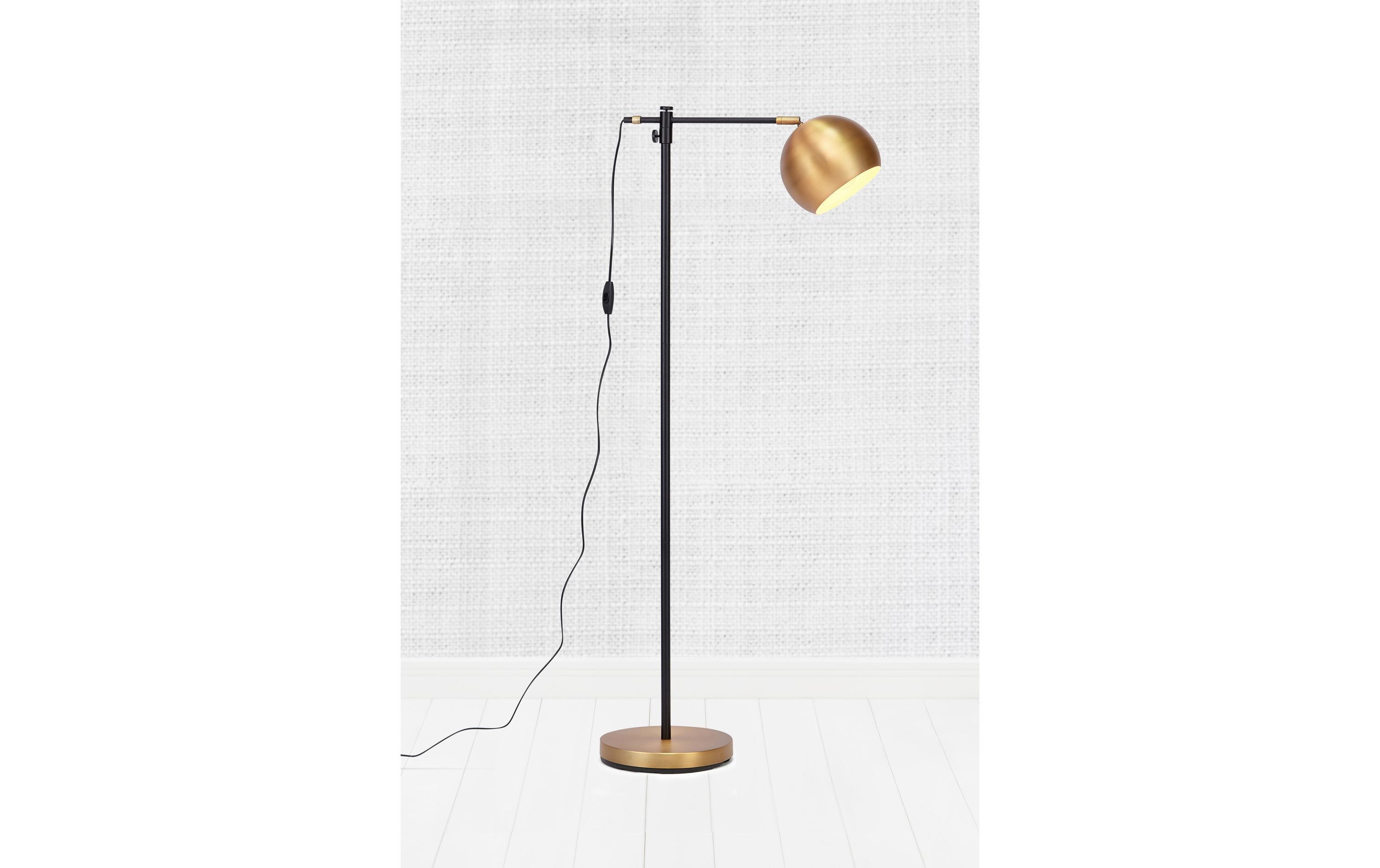 Stehleuchte Chester, E27, max. 40W, Schwarz/Bronze<br>Ständerlampe