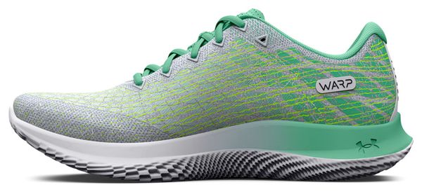 Chaussures de Running Under Armour FLOW Velociti Wind 2 Blanc Vert Jaune