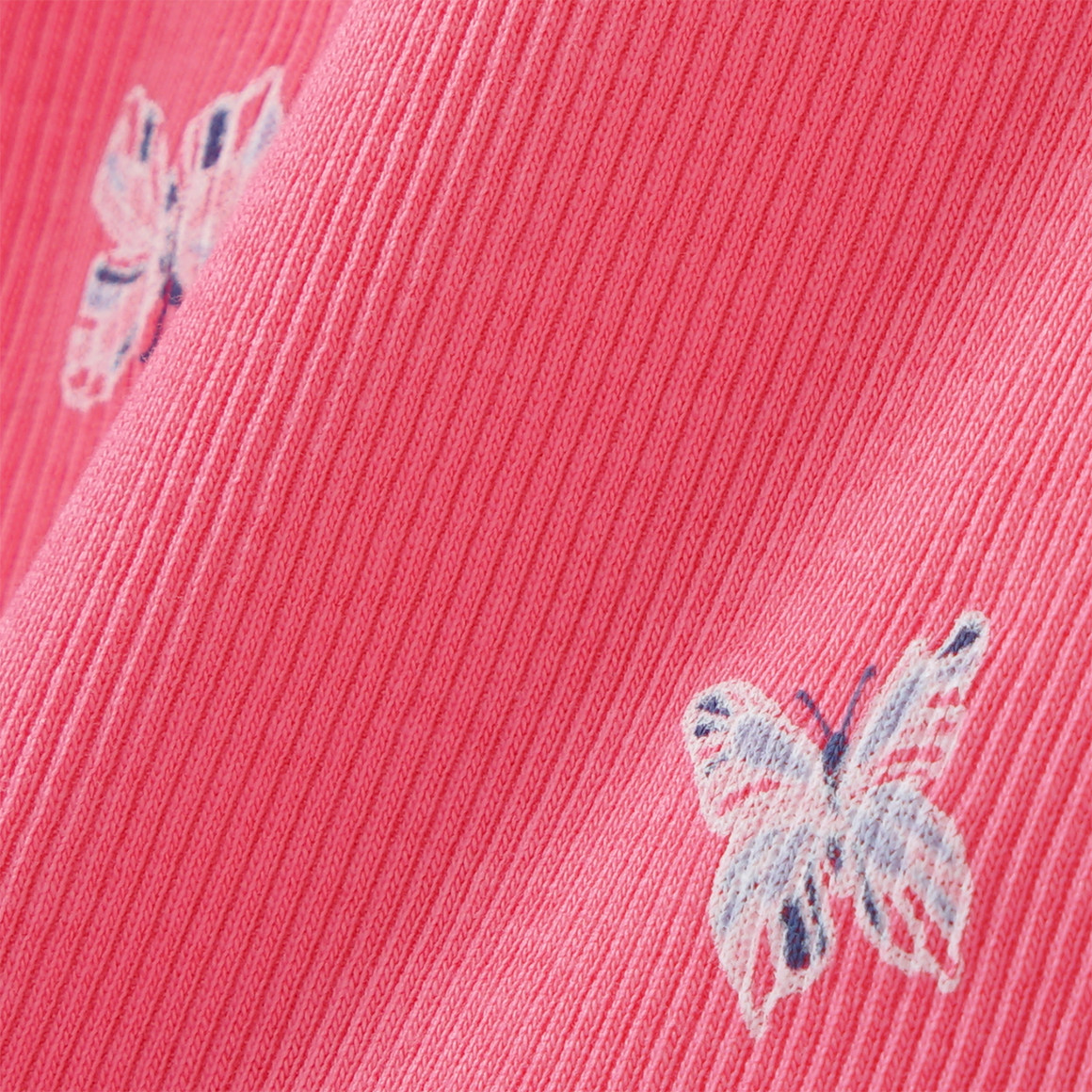Topolino Mädchen Langarmshirt mit Rippqualität pink
