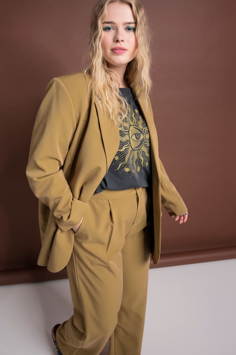Oversized-Blazer, Revers, Langarm