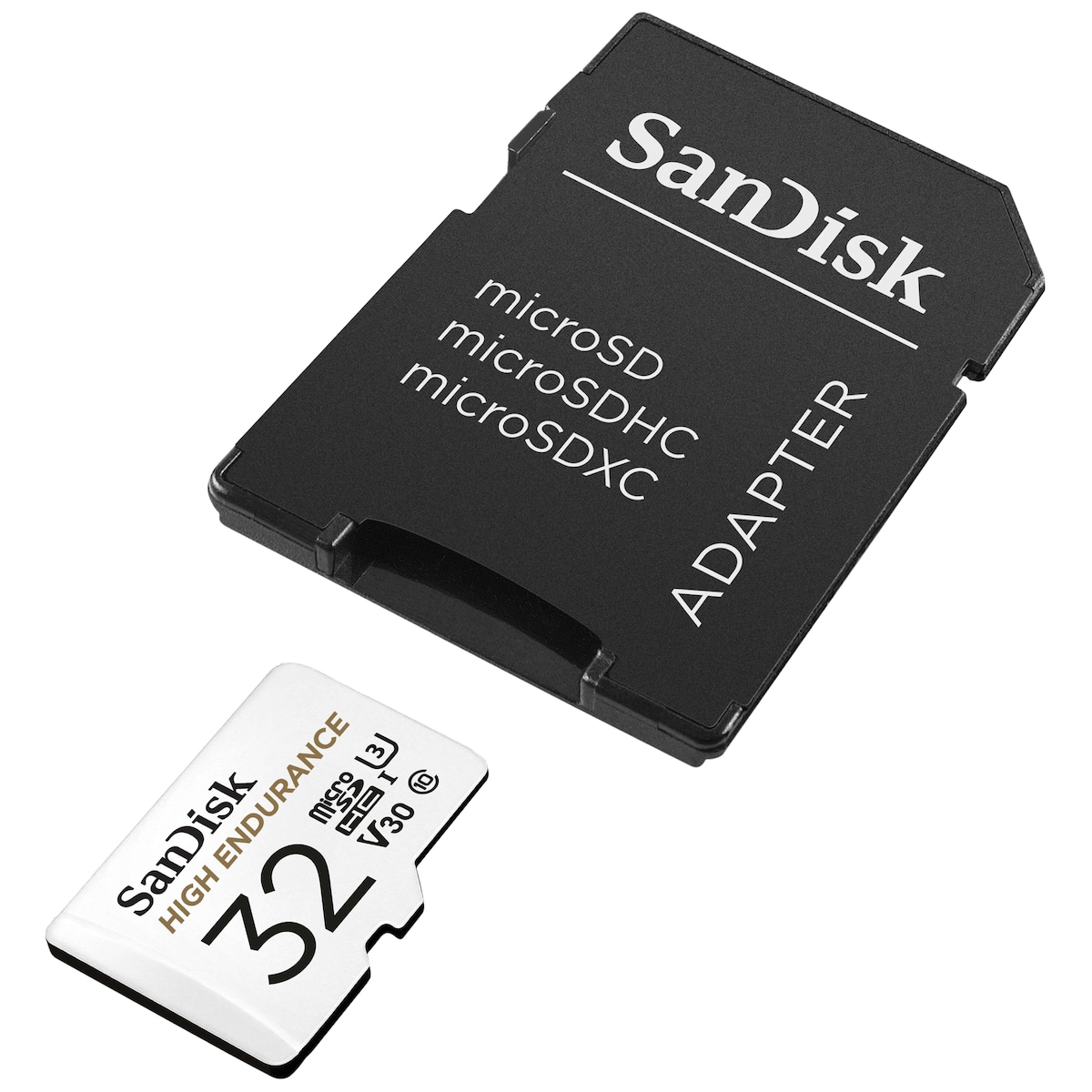 SanDisk MicroSDHC Endurance 32 GB minnekort med SD-adapter