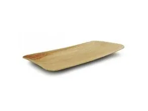 Tallerken Fad 24x16x2.5 cm Rektangulær Bionedbrydelig Palmeblad,8 pk x 25 stk/krt