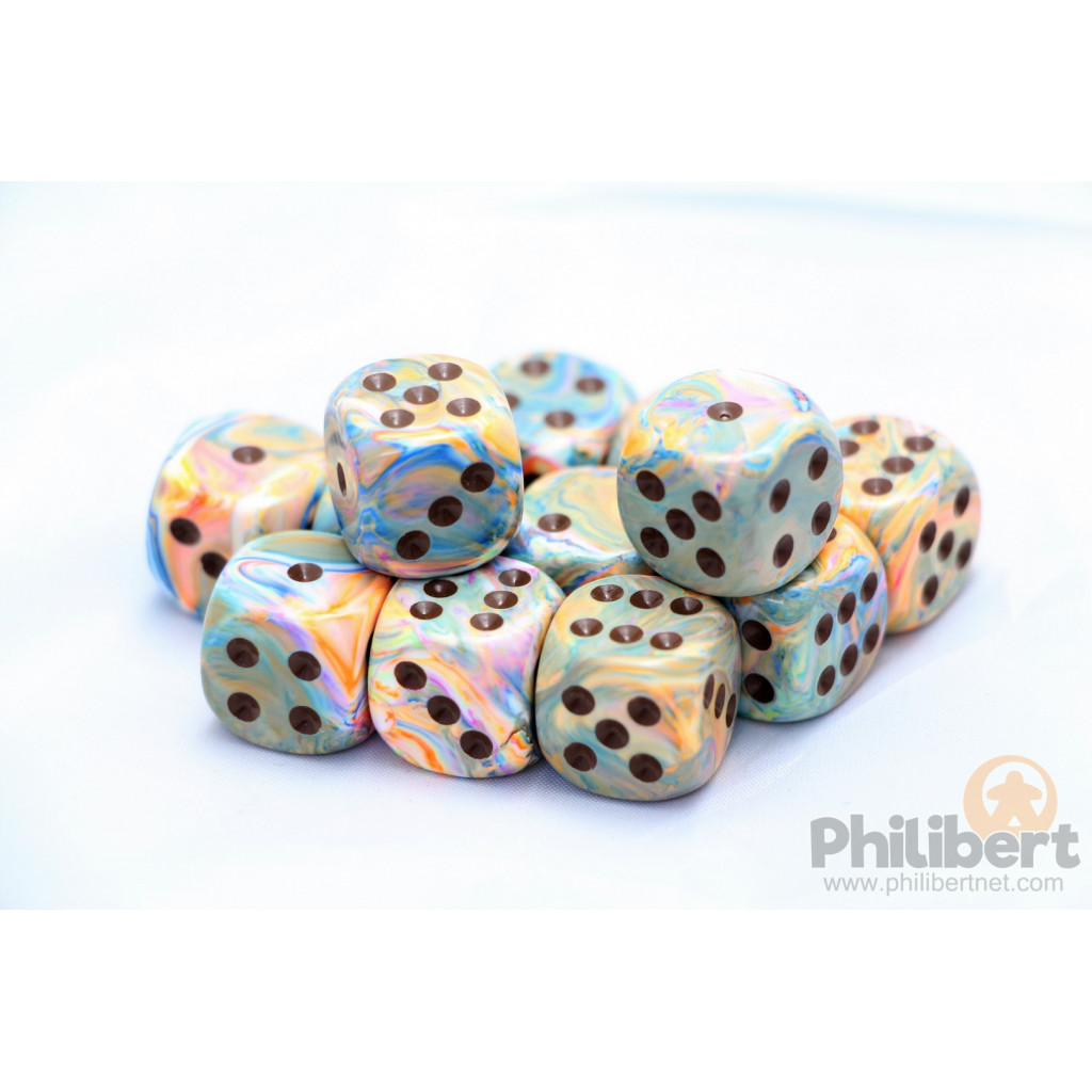 Set de 12 Dés 6 Faces Chessex : Festive