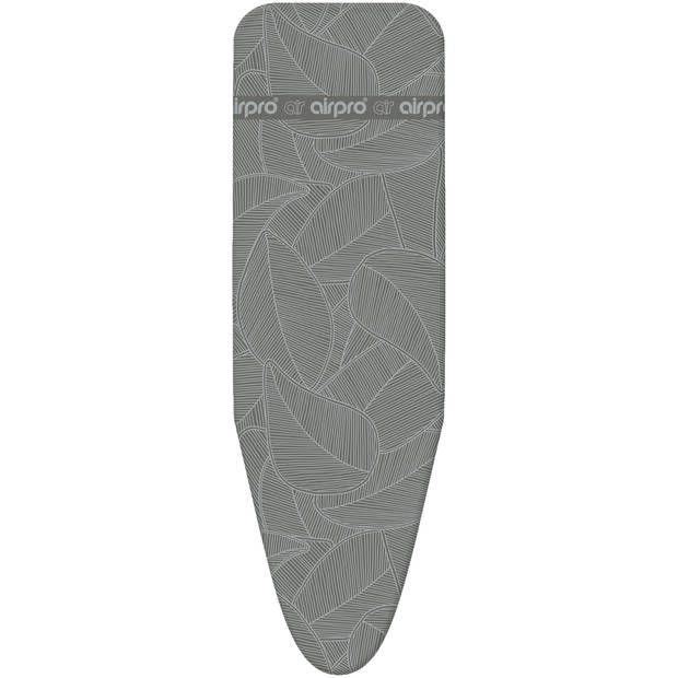 Blokker Strijkplankhoes Airpro - L/XL - 140x50 cm - Abstract Leaves Gray