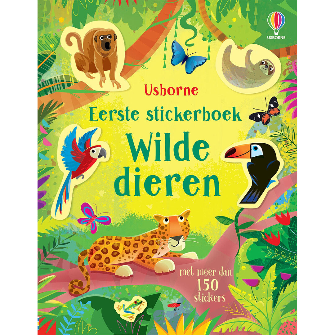 Uitgeverij usborne eerste stickerboek wilde dieren