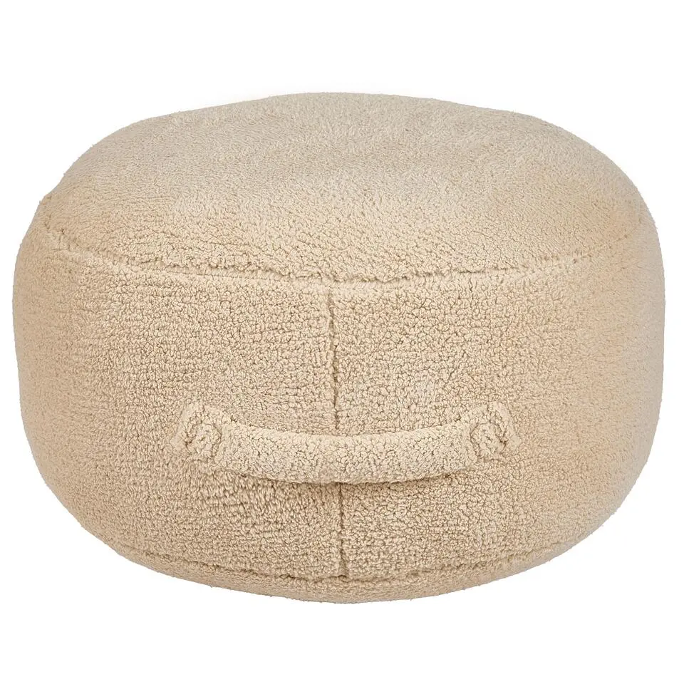 ADLANA - Poef - Beige - Stof