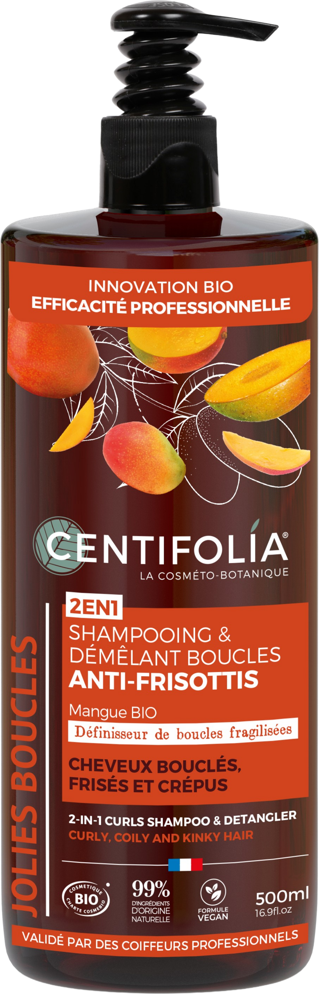CENTIFOLIA  2in1 Curls Shampoo & Detangler, 500 ml