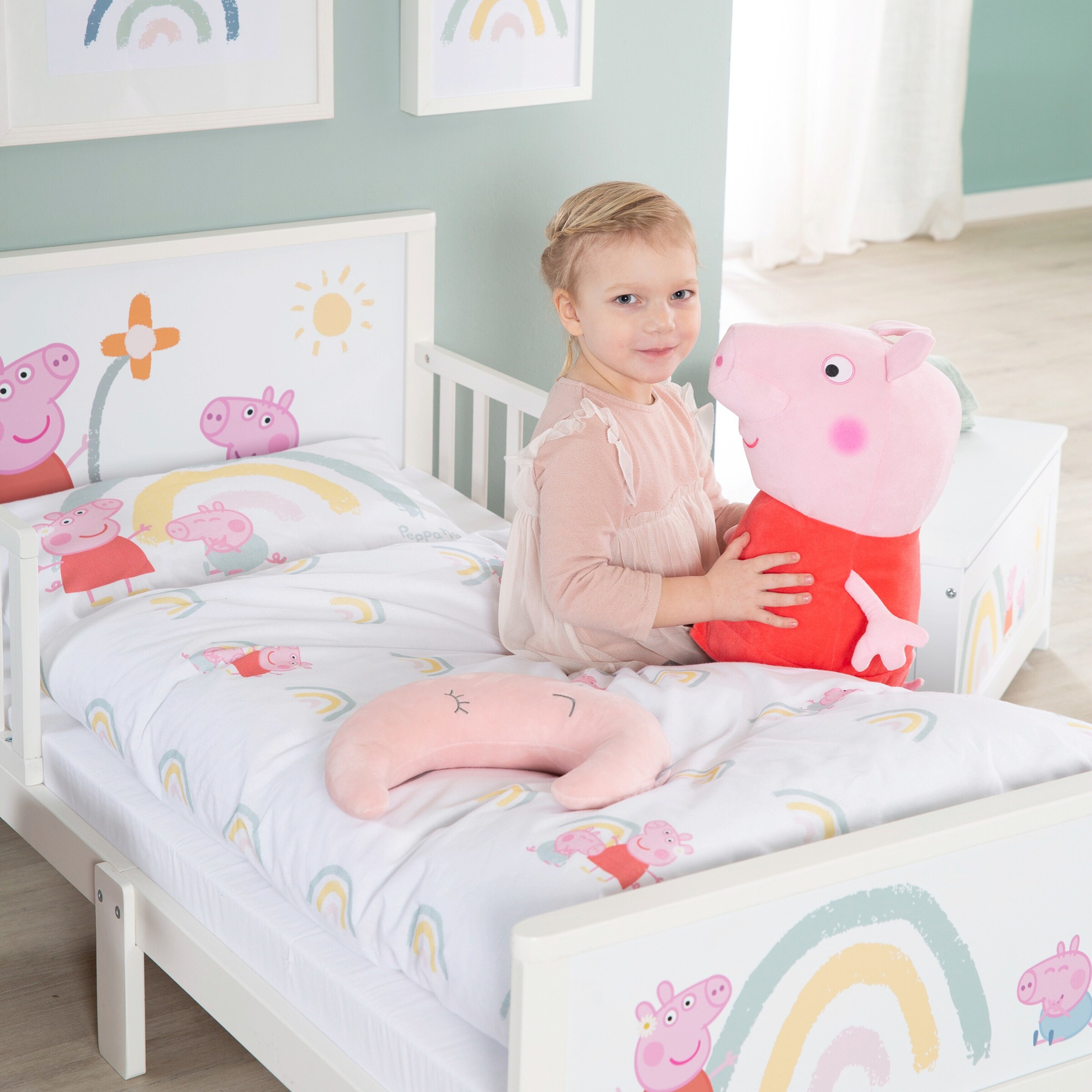roba Toddler-Themen-Komplettbett, 70x140 cm Peppa Pig
