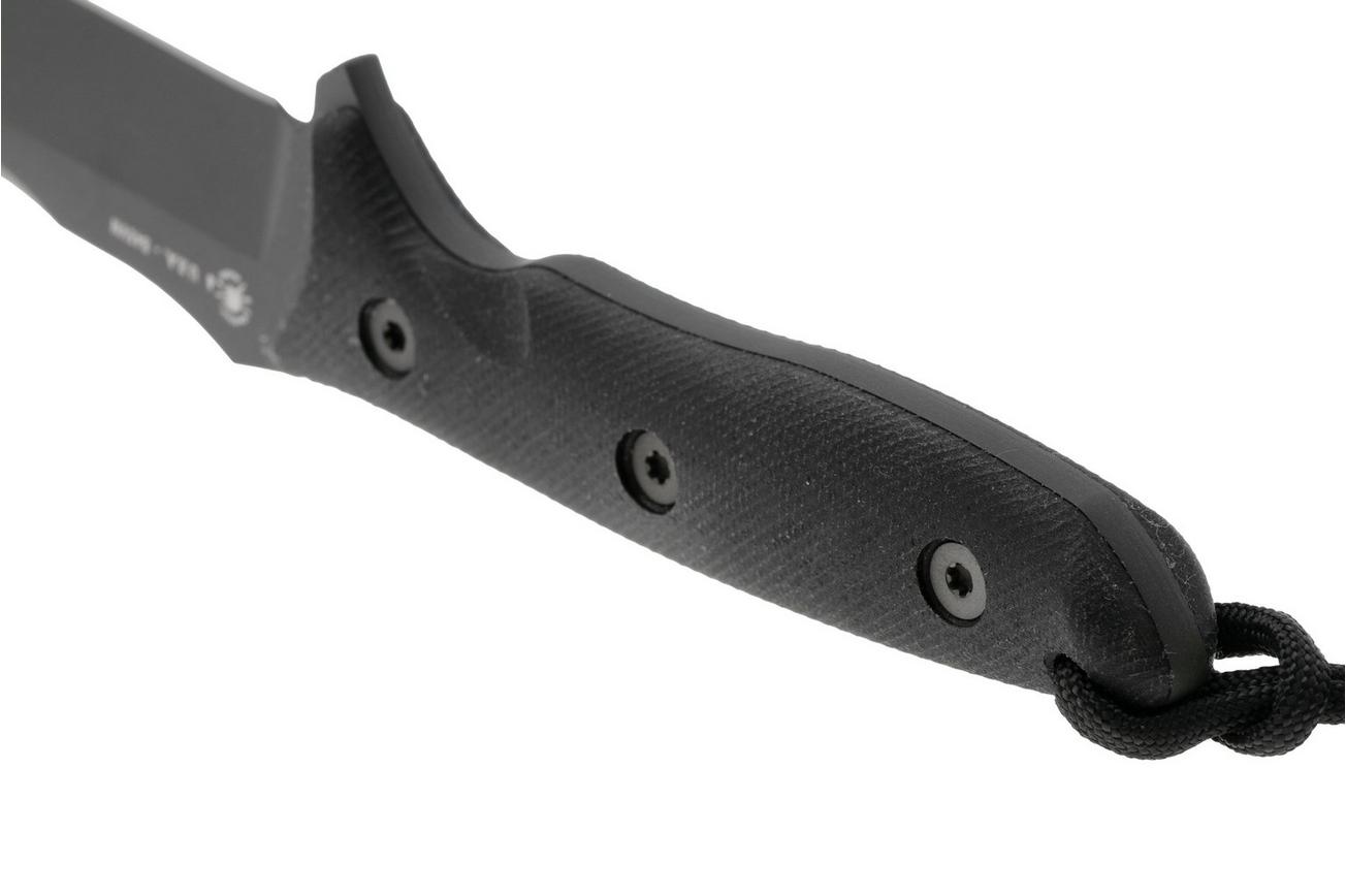 Spartan Blades Moros SB53BKBKKYBK Black, Black Micarta, survivalmes, kydex schede