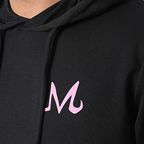 Sweat Capuche Majin Chest Noir Rose