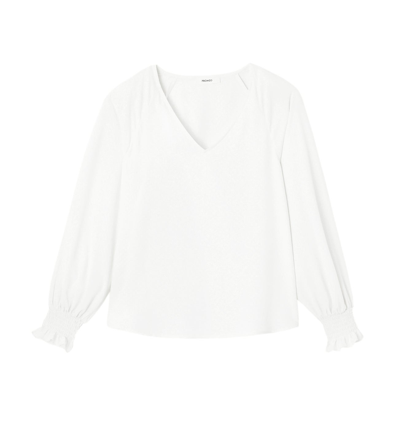 Blouse à smocks Femme - Ecru