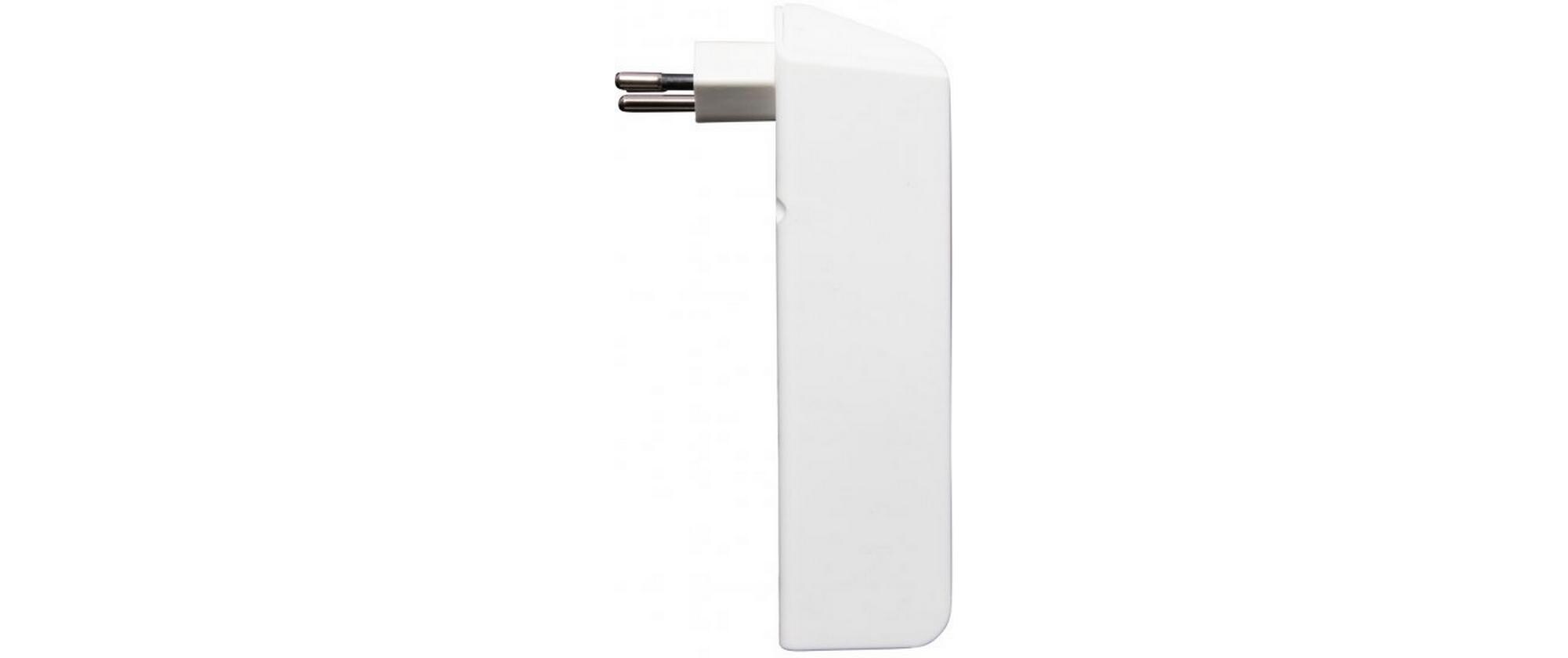 Abzweigstecker 3 x T13, 1 x USB A, 1 x USB C, 300° drehbarStabiler, formschöner Mehrfachstecker ohne Schalter aus hochbruchfestem Kunststoff