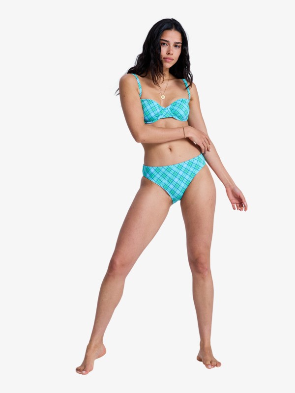 Printed Essentials Hipster Bas de bikini hipster Vert Femme